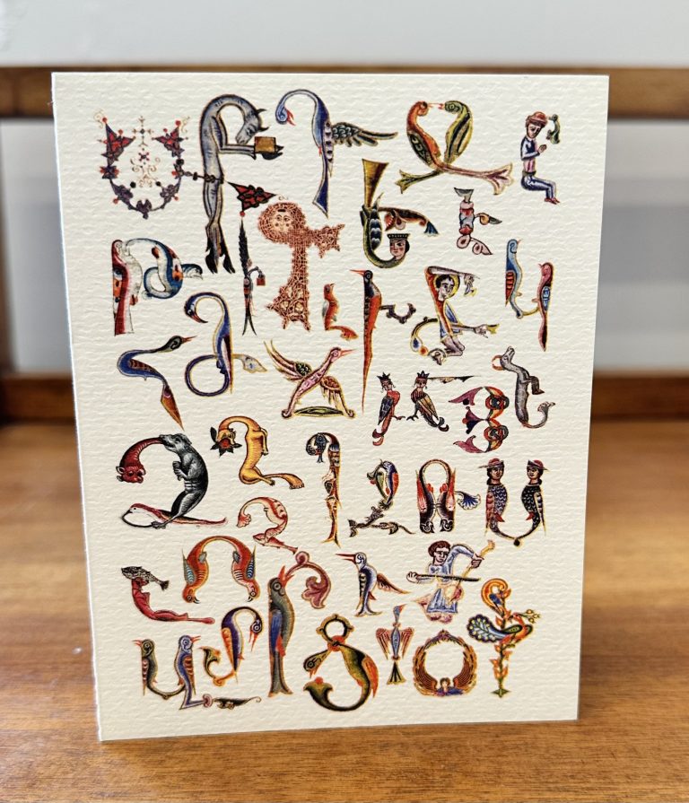 Kuş-Yazı'lı Kartpostal